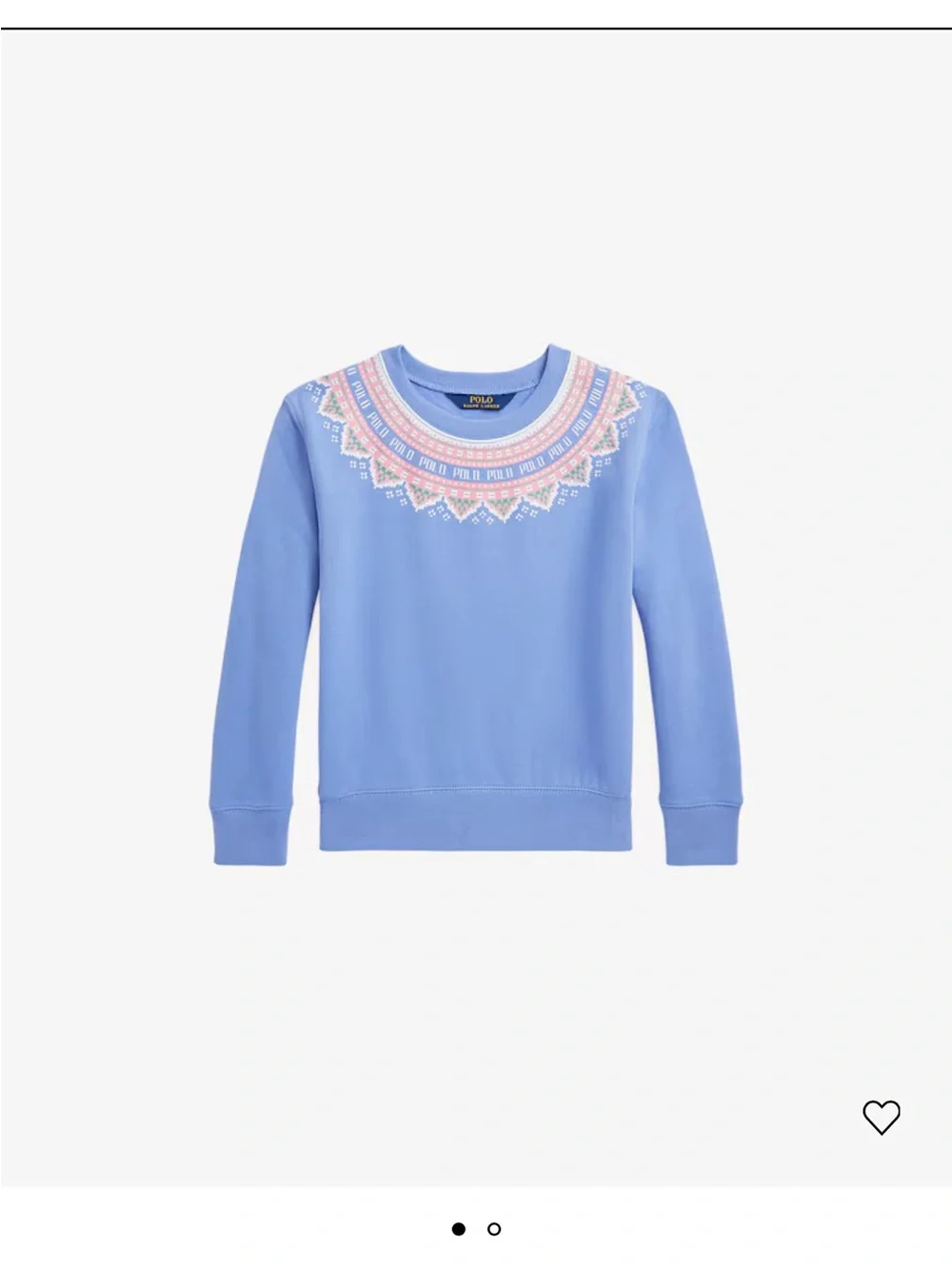 Polo Ralph Lauren Felpa fair isle sweater size kids XL